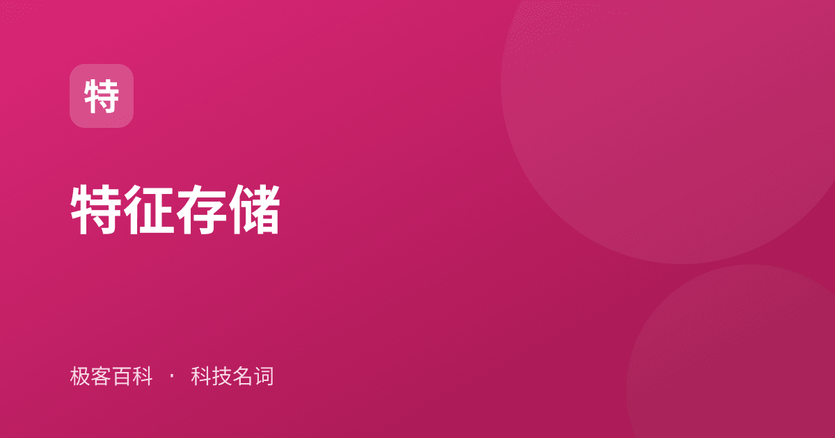 特征存储