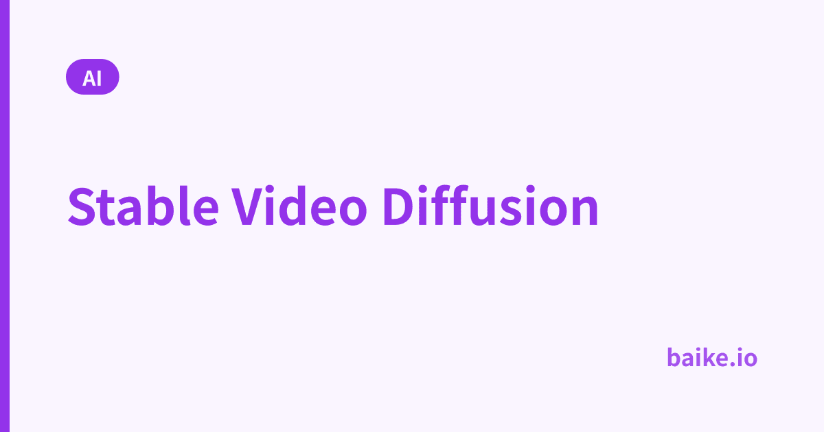 Stable Video Diffusion
