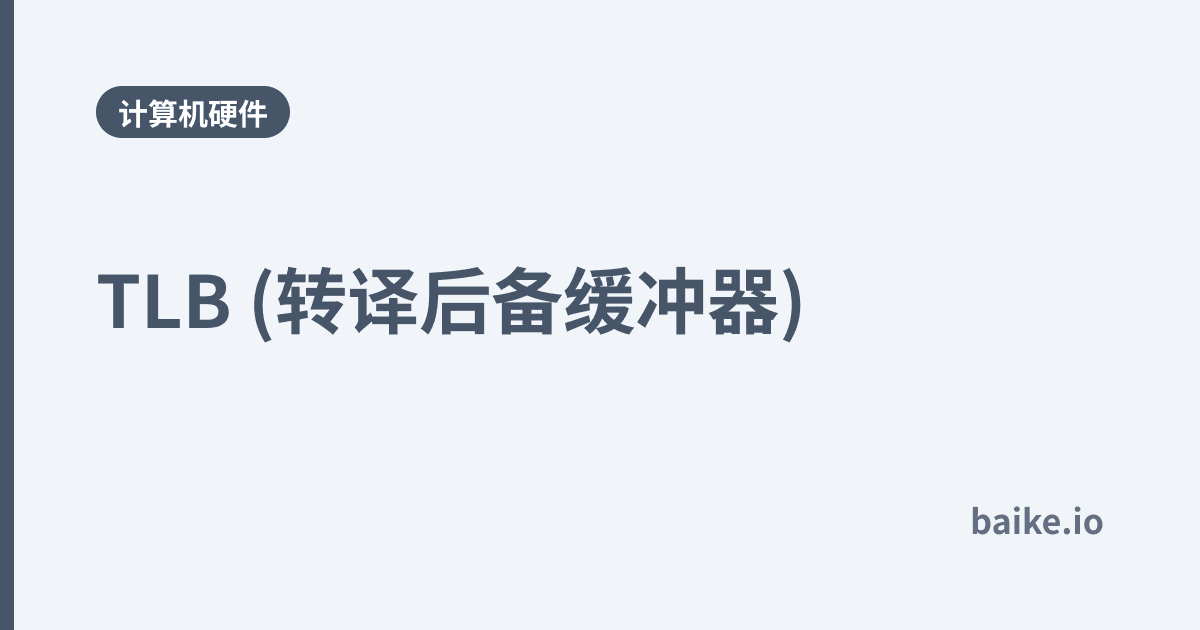 TLB (转译后备缓冲器)