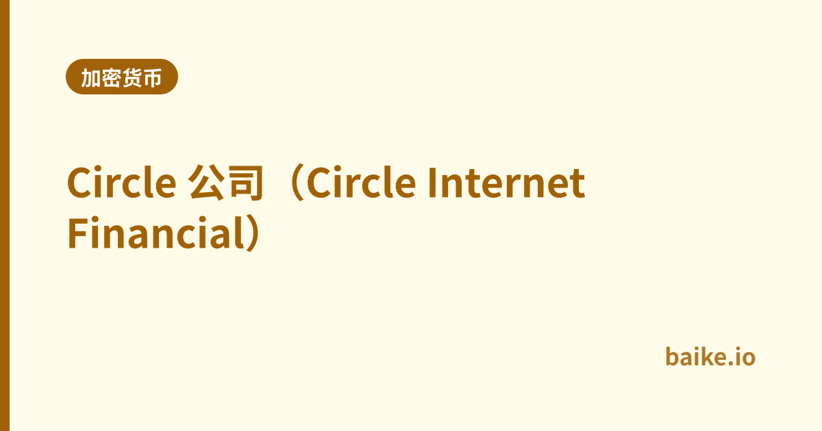 Circle 公司（Circle Internet Financial）