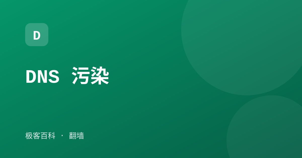 DNS 污染
