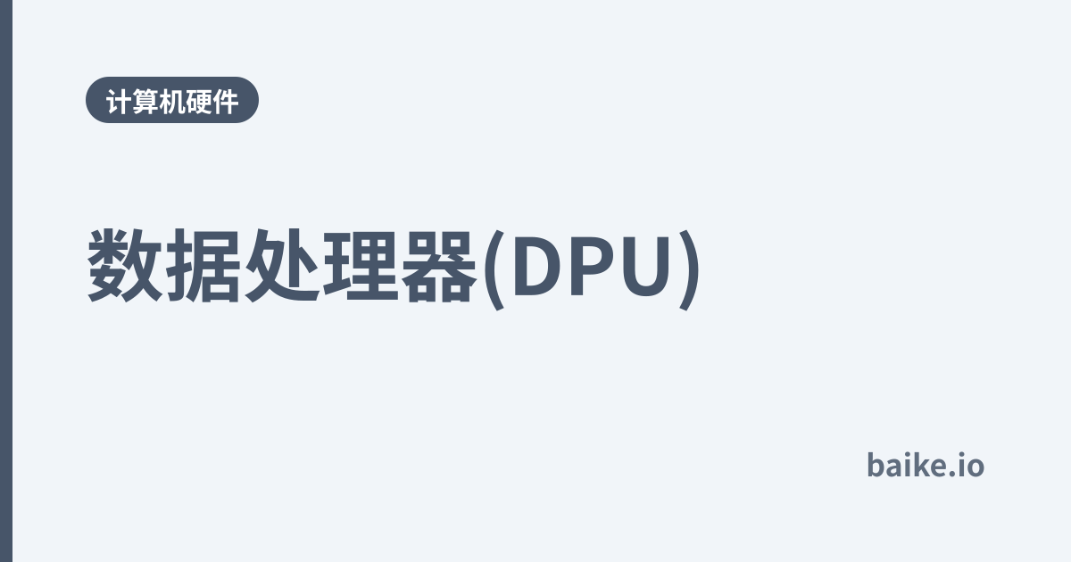 数据处理器(DPU)