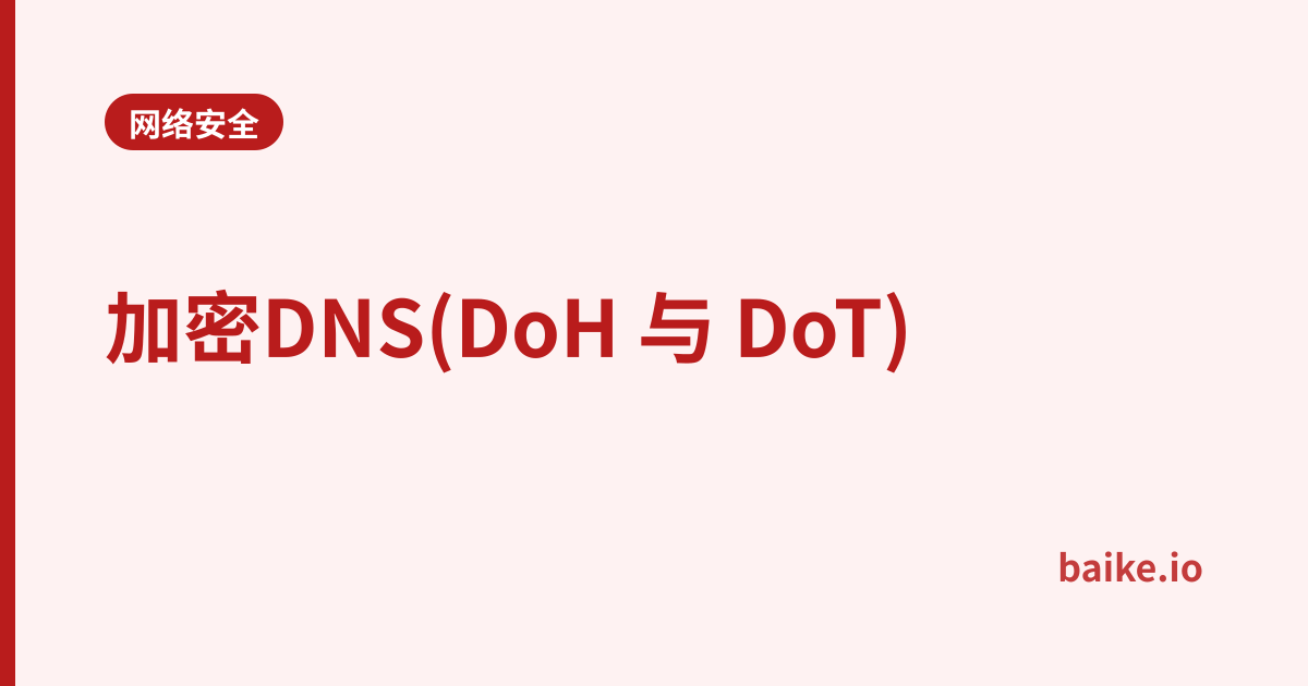 加密DNS(DoH 与 DoT)