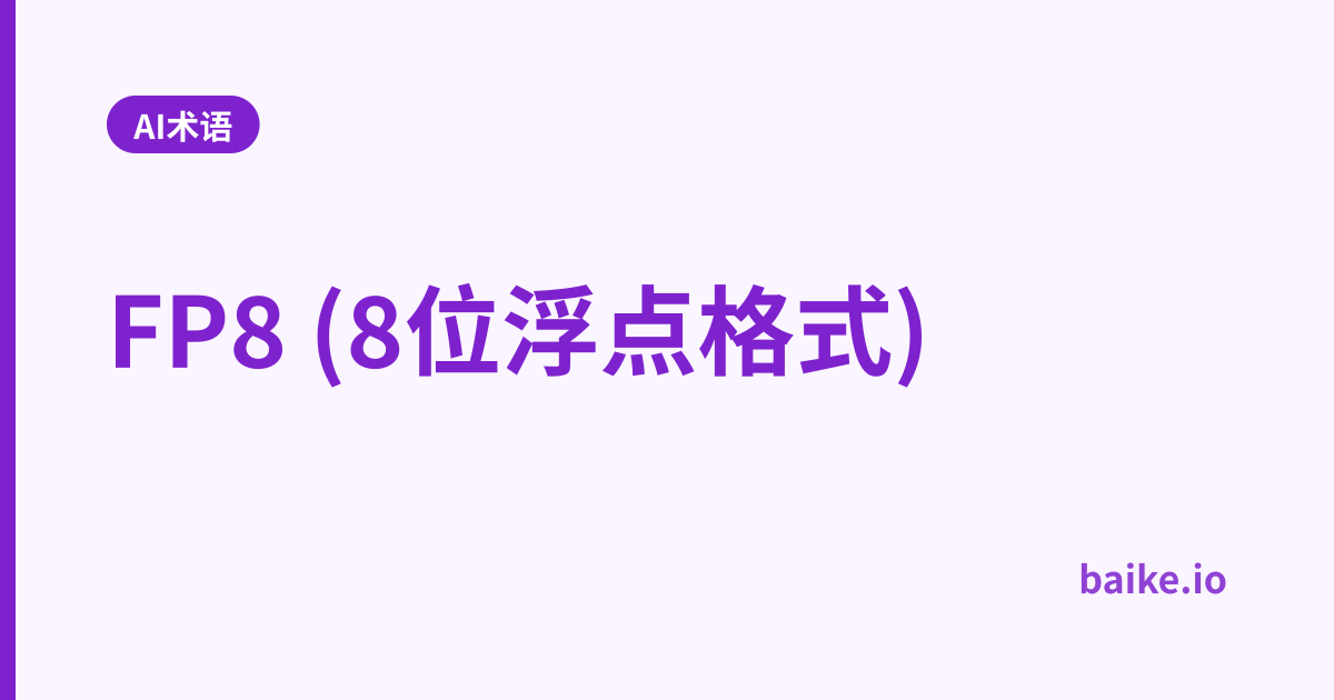 FP8 (8位浮点格式)