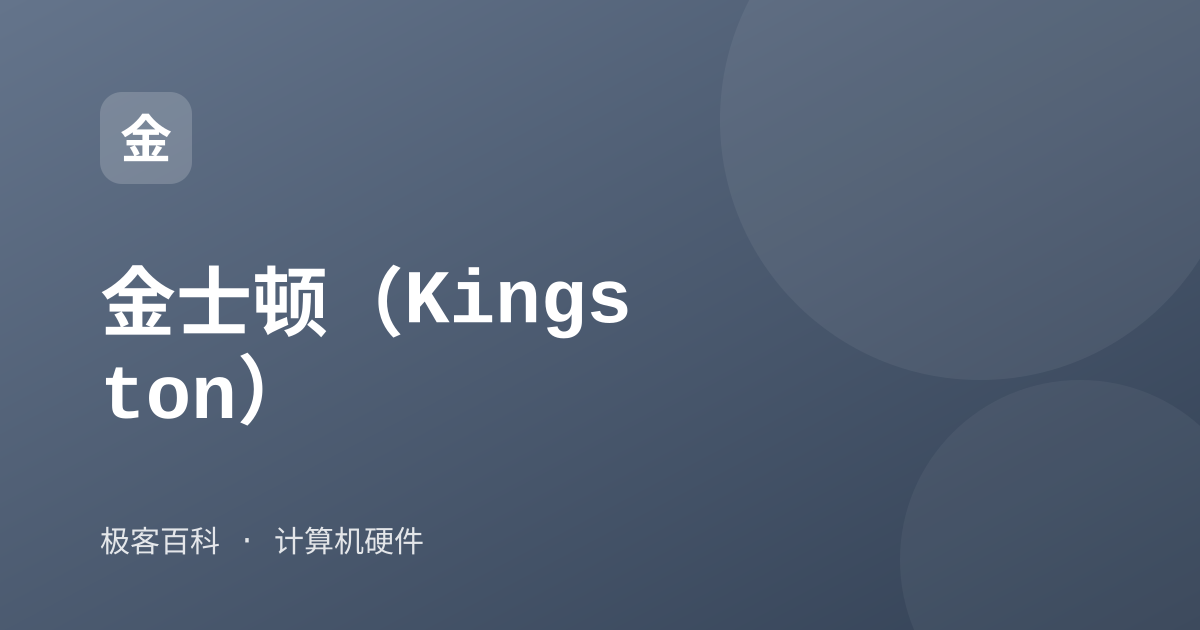 金士顿（Kingston）