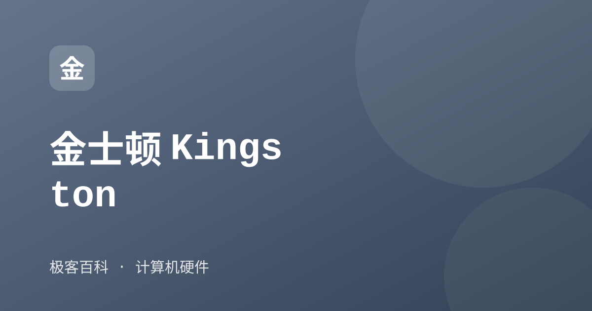 金士顿 Kingston
