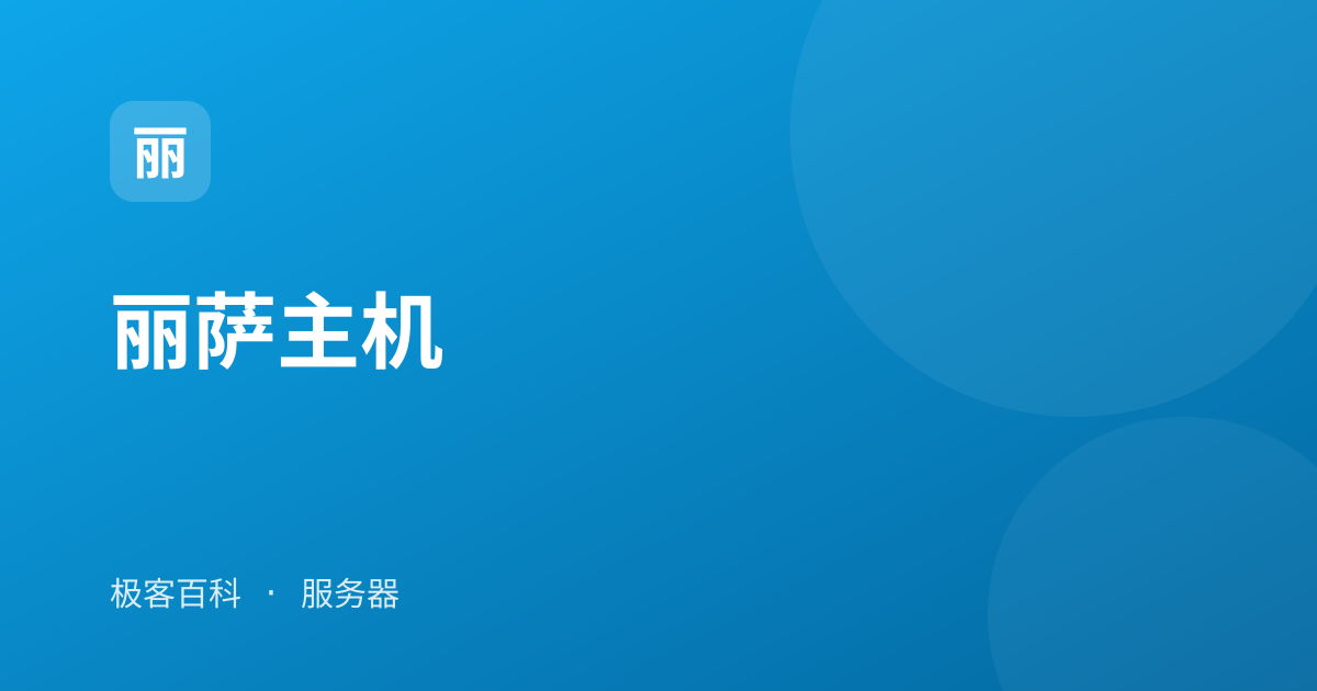 丽萨主机