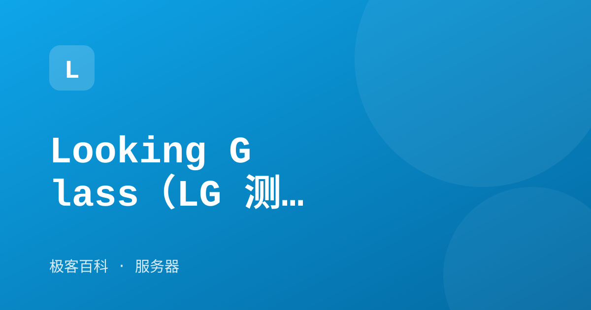 Looking Glass（LG 测试）