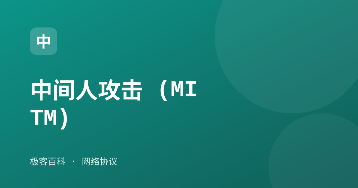 中间人攻击 (MITM)