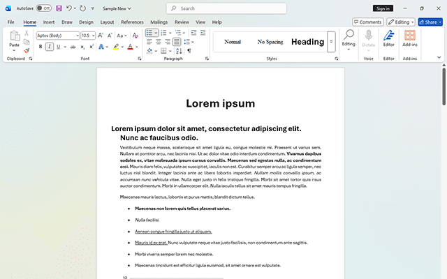 Microsoft Word