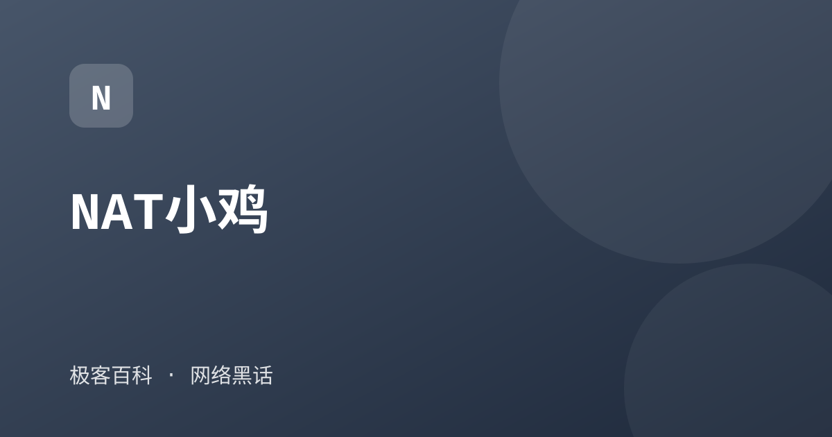 NAT小鸡