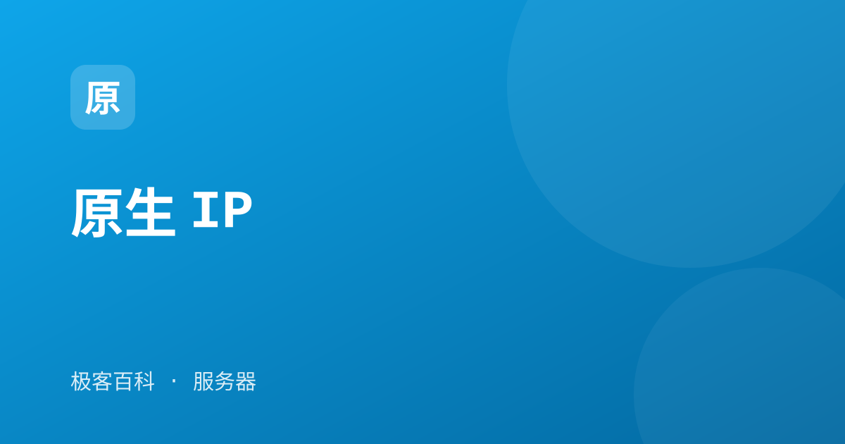 原生 IP