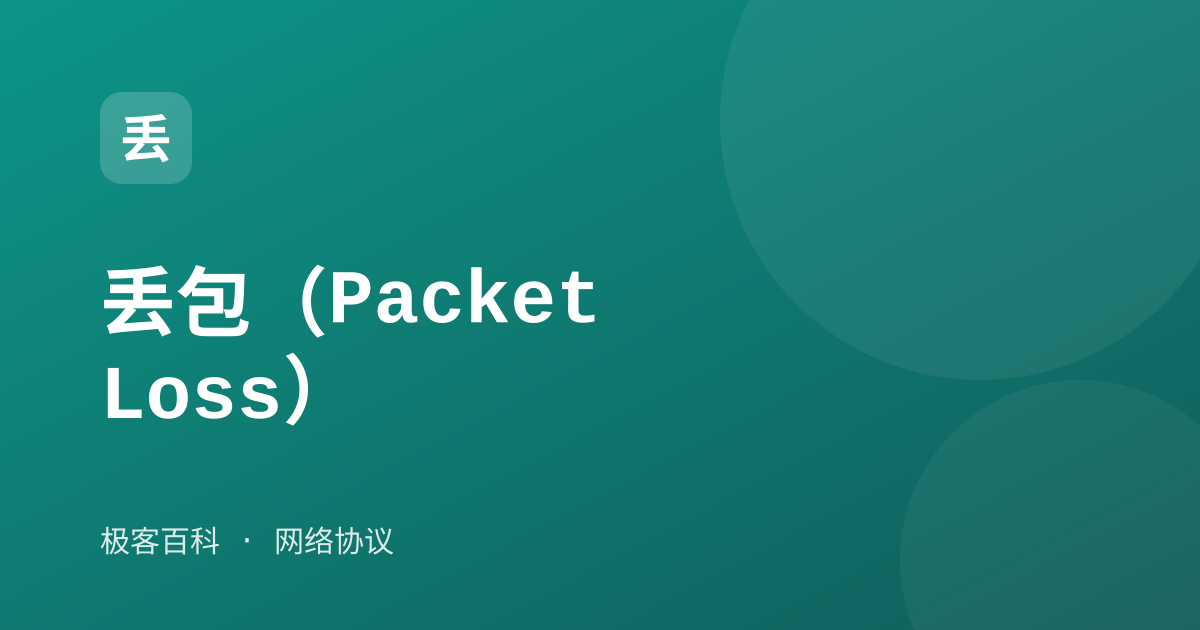 丢包（Packet Loss）