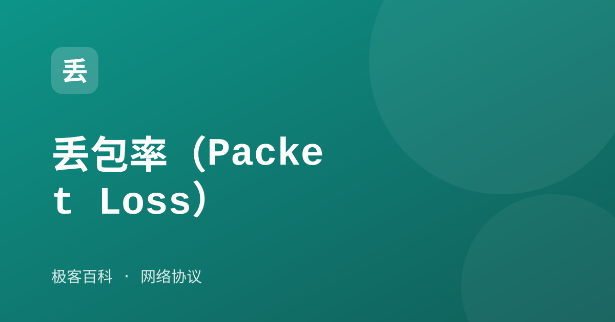 丢包率（Packet Loss）