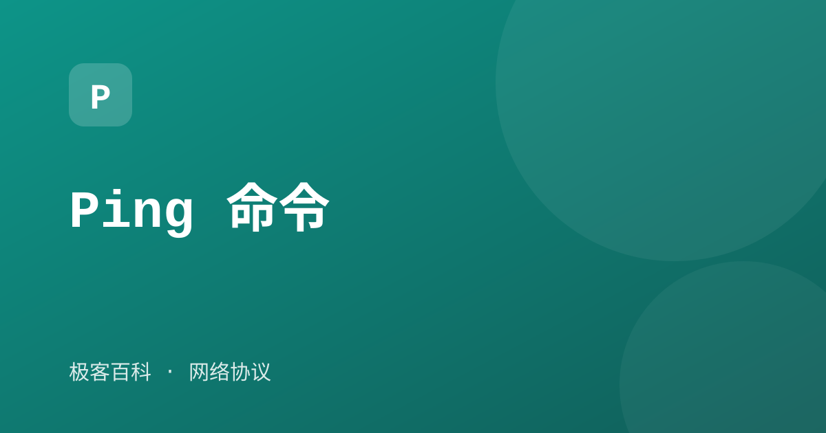 Ping 命令