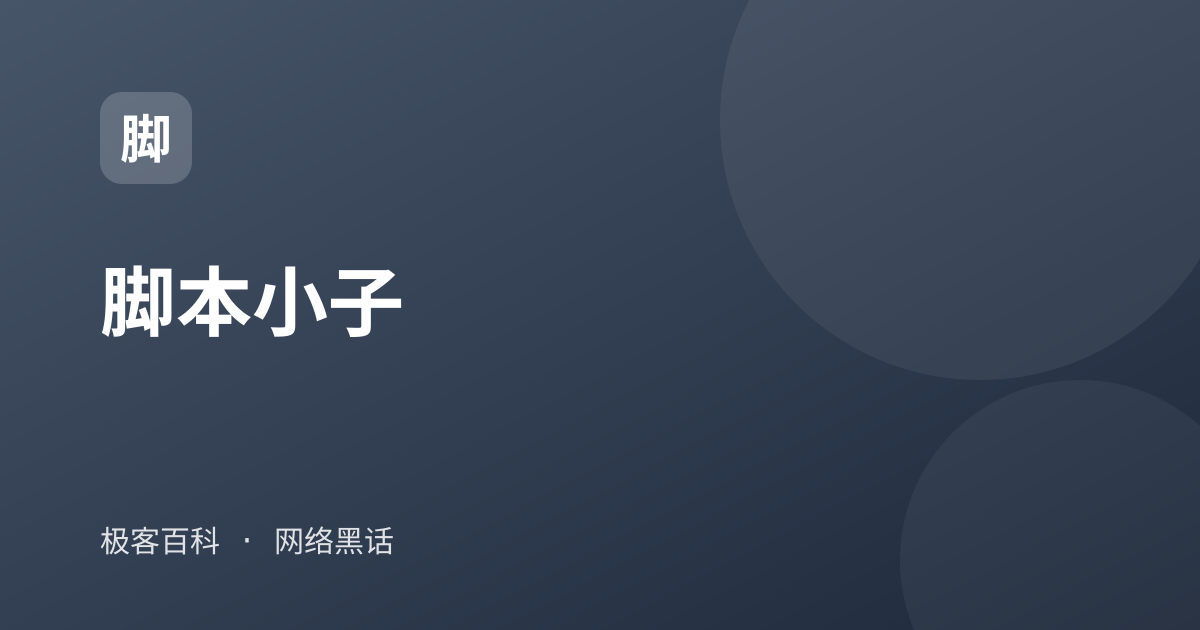 脚本小子
