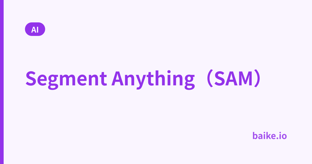 Segment Anything（SAM）