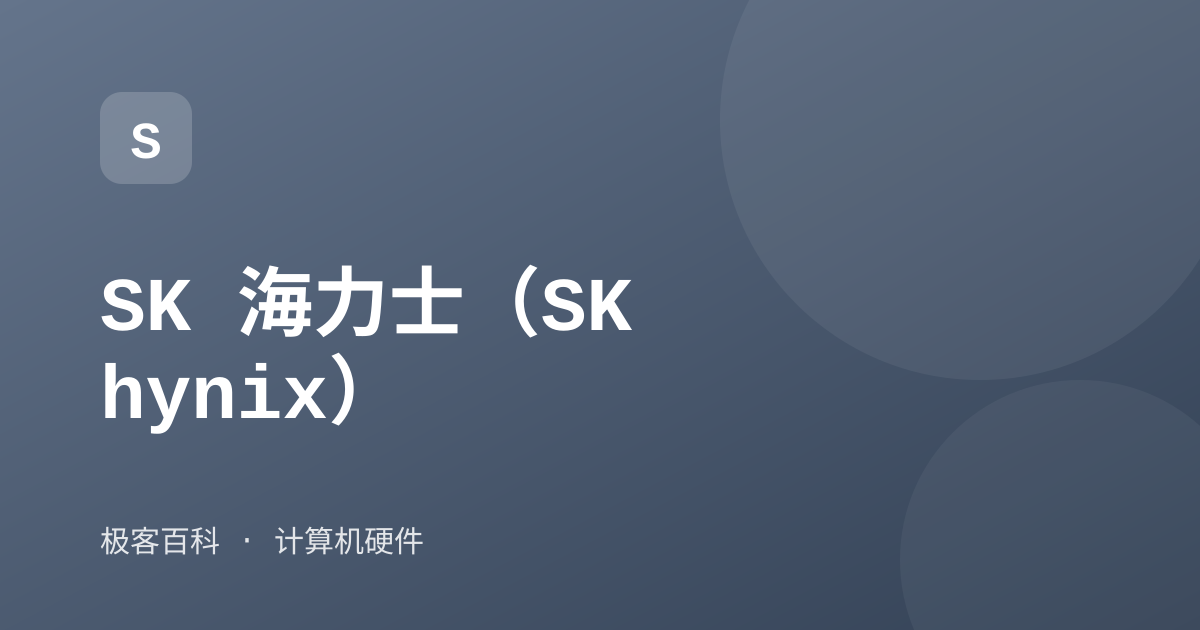 SK 海力士（SK hynix）