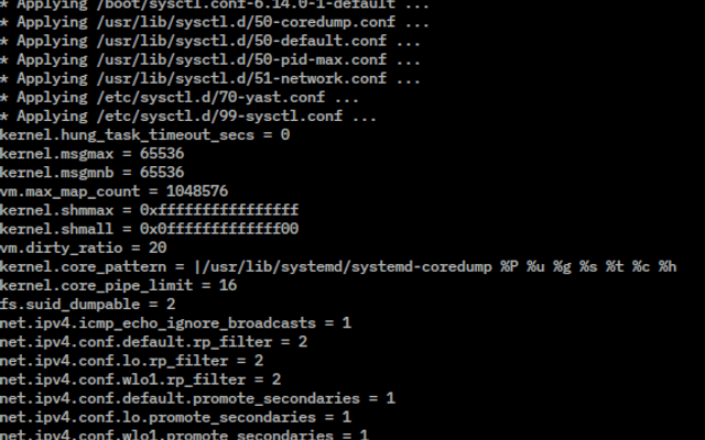 sysctl