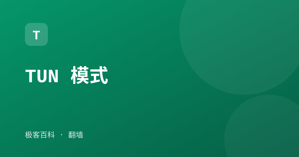 TUN 模式