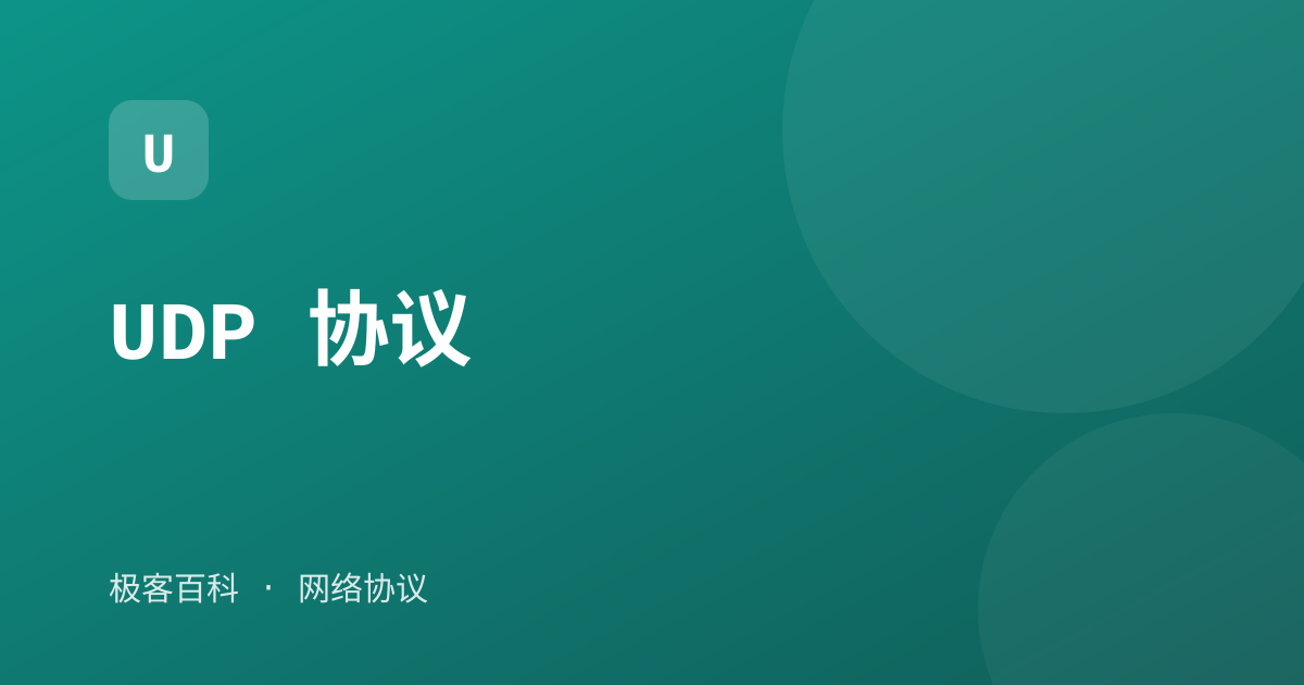 UDP 协议